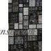 Persian Rugs 1007 Gray Abstract Modern Area Rug 5x7   555827745